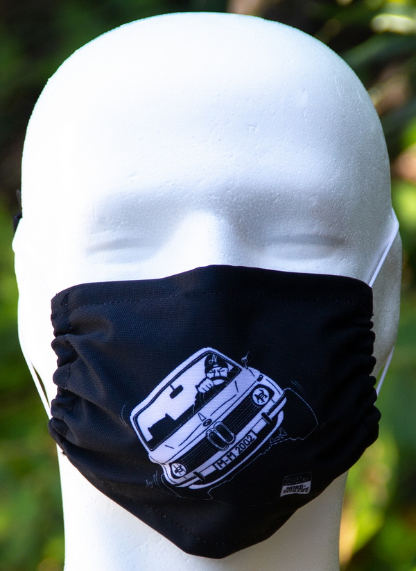 02 on two wheels face mask face mask